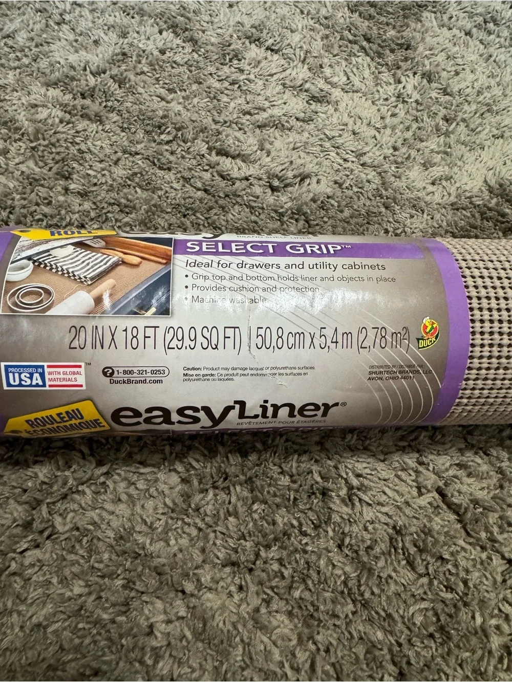 Duck Brand EasyLiner Select Grip Shelf Liner – New Value Roll